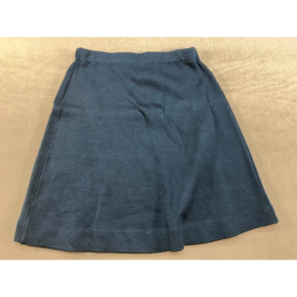 Vintage Appleja Organically Grown 100% Acrylic Skirt‎ Blue Size Small